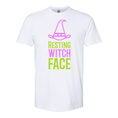 Halloween Resting Witch Face Gift Softstyle CVC T-Shirt