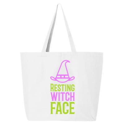 Halloween Resting Witch Face Gift 25L Jumbo Tote