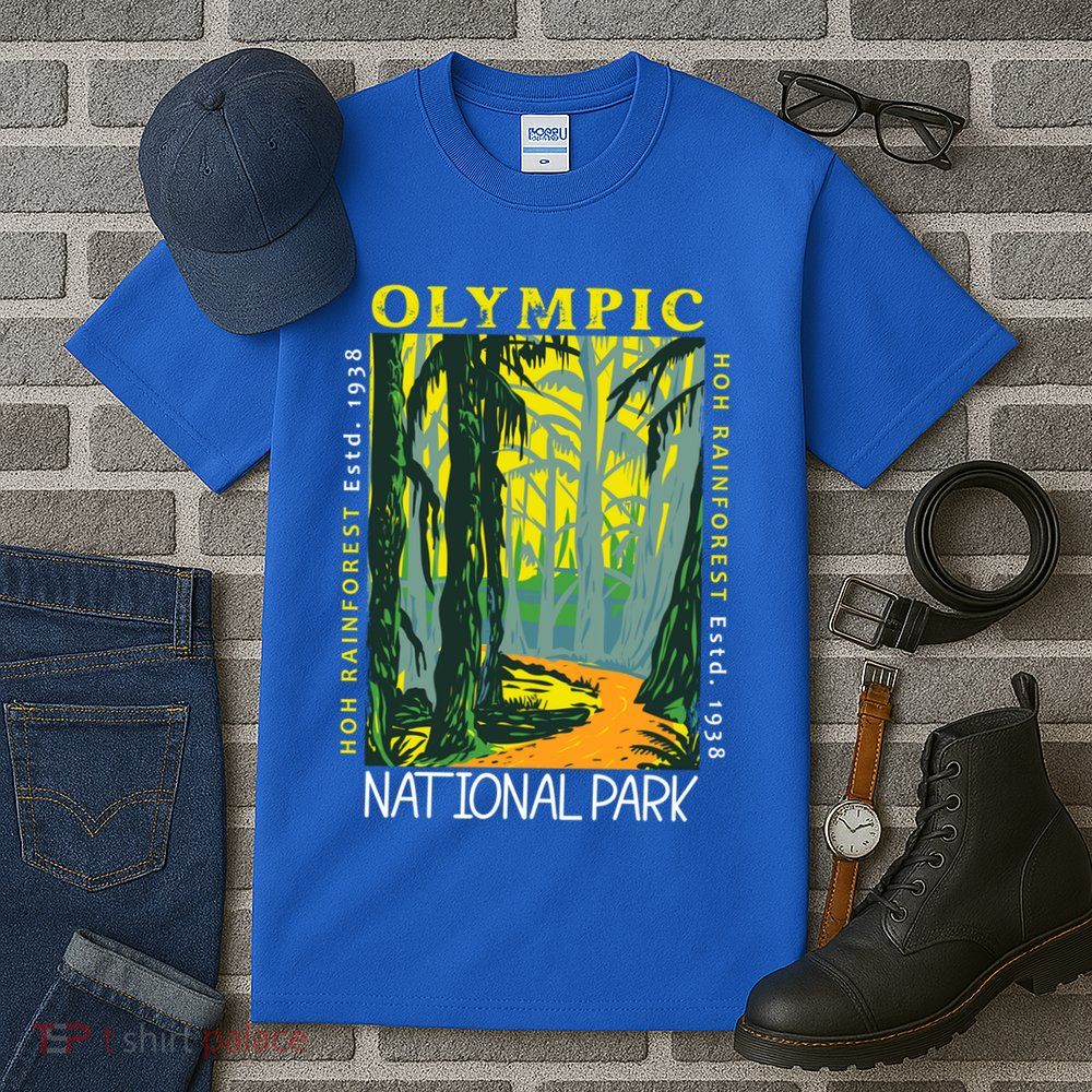 Hoh Rainforest Washington National Park Vintage Gift Tall T-Shirt