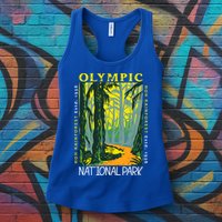 Hoh Rainforest Washington National Park Vintage Gift Womens Tank Top