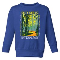 Hoh Rainforest Washington National Park Vintage Gift Toddler Sweatshirt