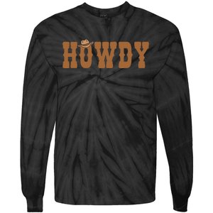 Howdy Rodeo Western Country Southern Tie-Dye Long Sleeve Shirt