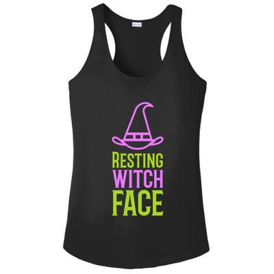 Halloween Resting Witch Face Gift Ladies PosiCharge Competitor Racerback Tank