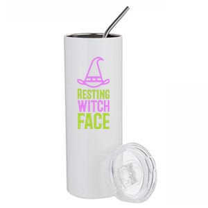 Halloween Resting Witch Face Gift Stainless Steel Tumbler