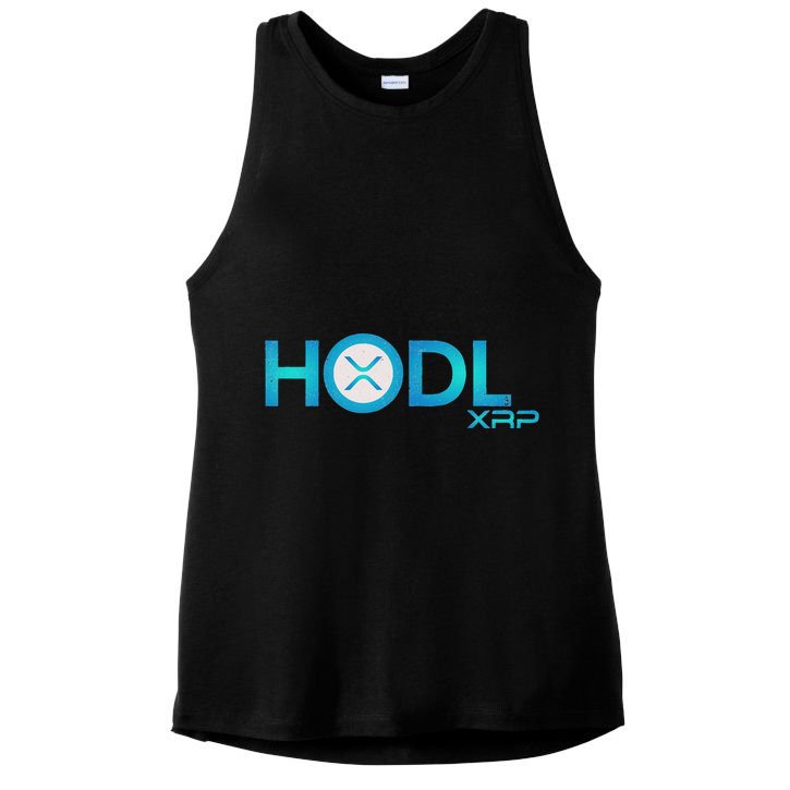 Hodl Ripple Xrp Moon Crypto Currency Ladies PosiCharge Tri-Blend Wicking Tank