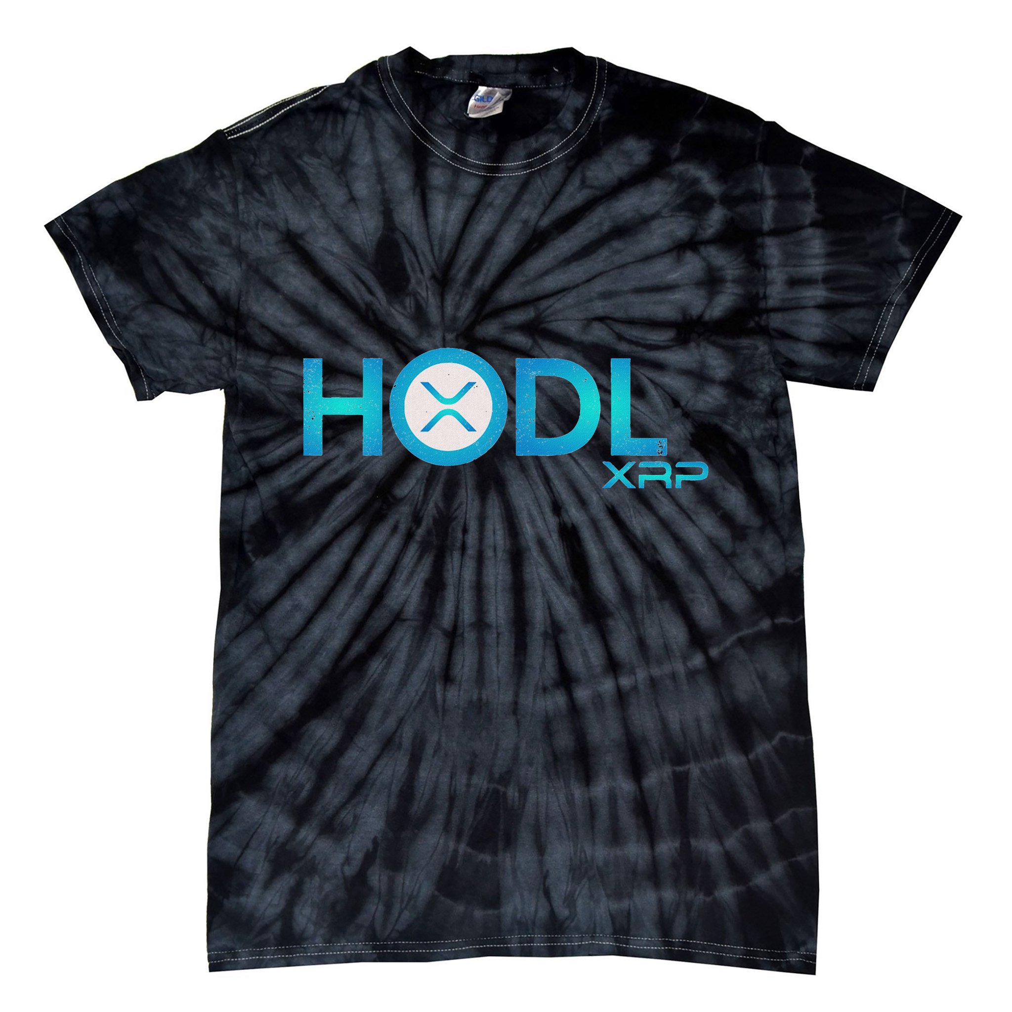 Hodl Ripple Xrp Moon Crypto Currency Tie-Dye T-Shirt