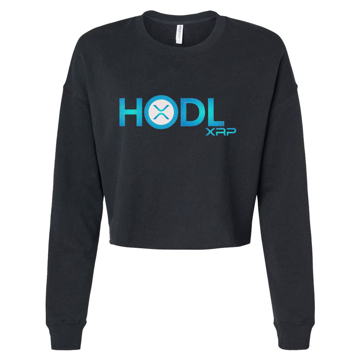Hodl Ripple Xrp Moon Crypto Currency Cropped Pullover Crew