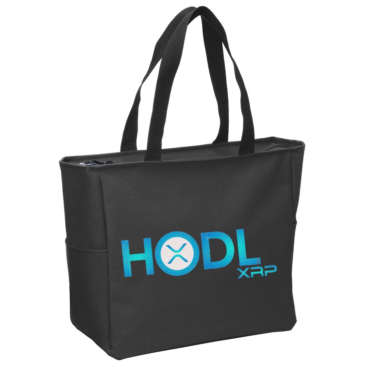 Hodl Ripple Xrp Moon Crypto Currency Zip Tote Bag
