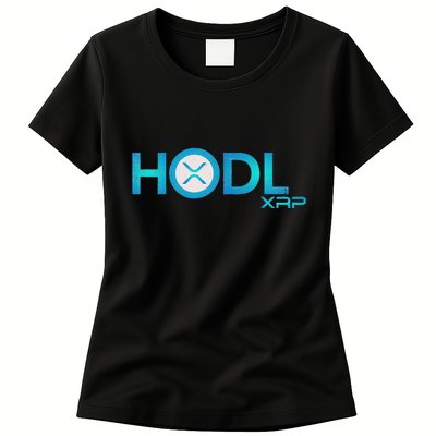 Hodl Ripple Xrp Moon Crypto Currency Womens T-Shirt