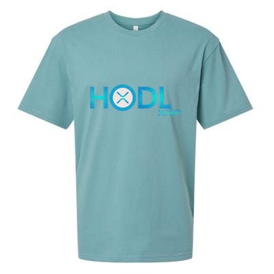 Hodl Ripple Xrp Moon Crypto Currency Sueded Cloud Jersey T-Shirt