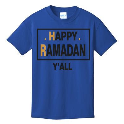 Happy Ramadan Y'all Gift Ramadan Mubarak Kids T-Shirt