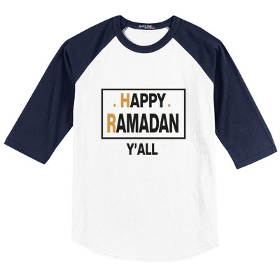 Happy Ramadan Y'all Gift Ramadan Mubarak Baseball Sleeve Shirt