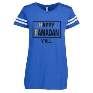 Happy Ramadan Y'all Gift Ramadan Mubarak Enza Ladies Jersey Football T-Shirt