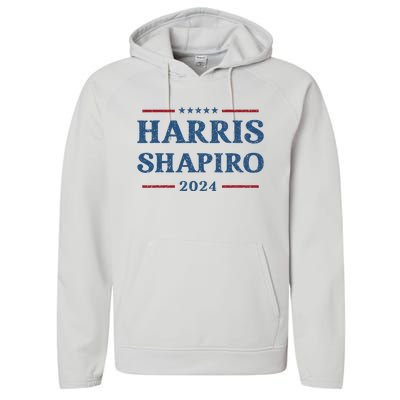 Harris Shapiro 2024 Kamala Harris For President Political Performance Fleece Hoodie