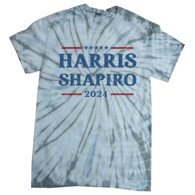 Harris Shapiro 2024 Kamala Harris For President Political Tie-Dye T-Shirt