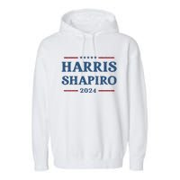 Harris Shapiro 2024 Kamala Harris For President Political Garment-Dyed Fleece Hoodie