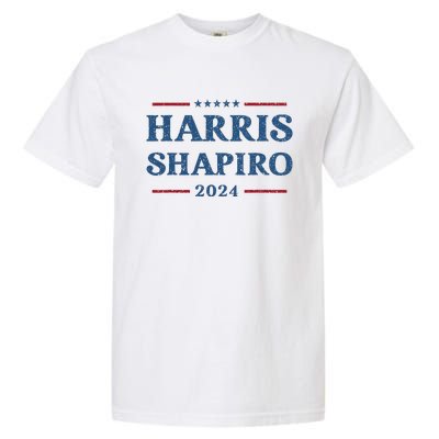 Harris Shapiro 2024 Kamala Harris For President Political Garment-Dyed Heavyweight T-Shirt