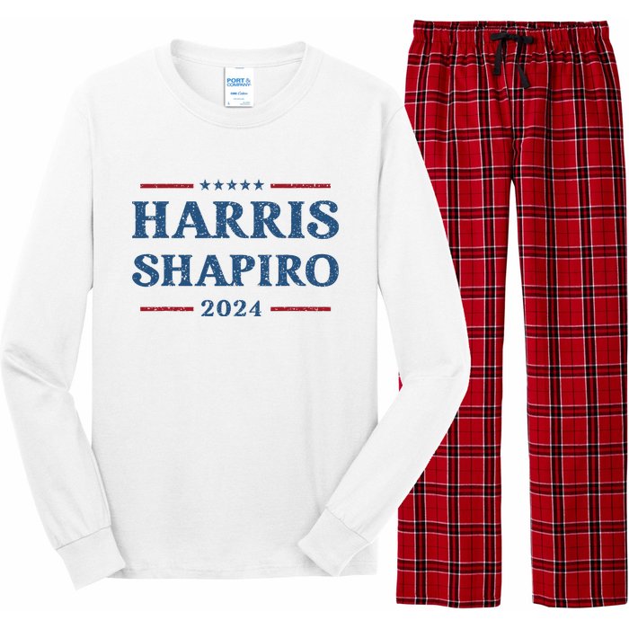 Harris Shapiro 2024 Kamala Harris For President Political Long Sleeve Pajama Set