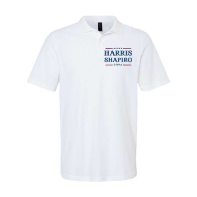 Harris Shapiro 2024 Kamala Harris For President Political Softstyle Adult Sport Polo