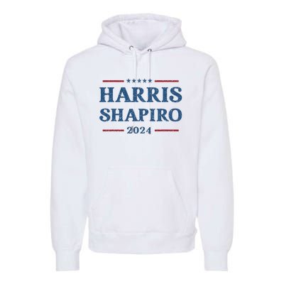 Harris Shapiro 2024 Kamala Harris For President Political Premium Hoodie