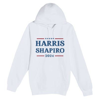 Harris Shapiro 2024 Kamala Harris For President Political Premium Pullover Hoodie