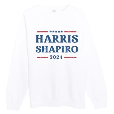 Harris Shapiro 2024 Kamala Harris For President Political Premium Crewneck Sweatshirt