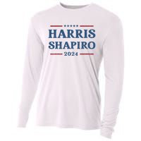 Harris Shapiro 2024 Kamala Harris For President Political Cooling Performance Long Sleeve Crew