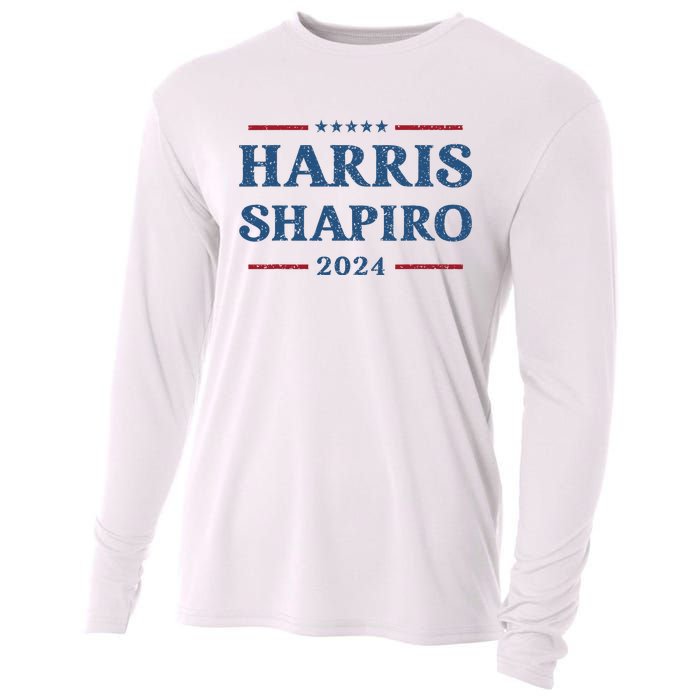 Harris Shapiro 2024 Kamala Harris For President Political Cooling Performance Long Sleeve Crew