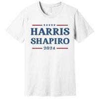 Harris Shapiro 2024 Kamala Harris For President Political Premium T-Shirt