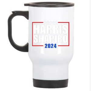 Harris Shapiro 2024 For President Kamala Harris Josh Shapiro Stainless Steel Travel Mug