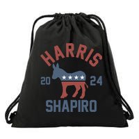 Harris Shapiro 2024 For President Kamala Harris Josh Shapiro Drawstring Bag