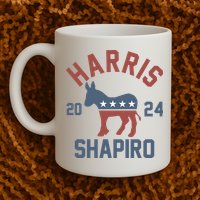 Harris Shapiro 2024 For President Kamala Harris Josh Shapiro Mug