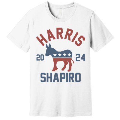 Harris Shapiro 2024 For President Kamala Harris Josh Shapiro Premium T-Shirt