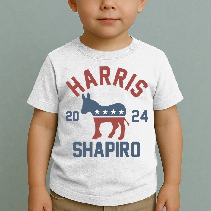 Harris Shapiro 2024 For President Kamala Harris Josh Shapiro Toddler T-Shirt
