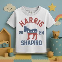 Harris Shapiro 2024 For President Kamala Harris Josh Shapiro Toddler T-Shirt