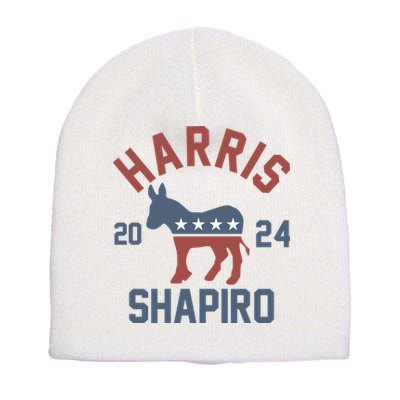 Harris Shapiro 2024 For President Kamala Harris Josh Shapiro Short Acrylic Beanie