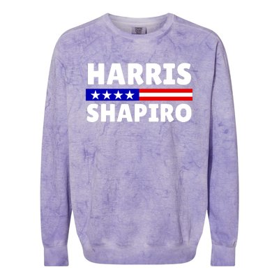 Harris Shapiro 2024 President Election Colorblast Crewneck Sweatshirt