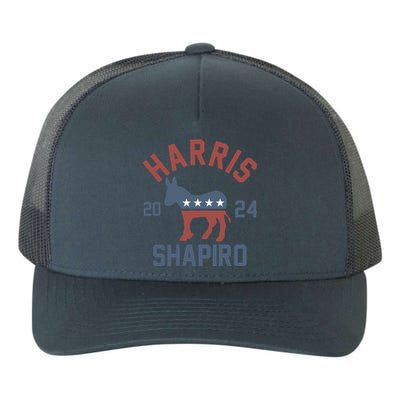 Harris Shapiro 2024 For President Kamala Harris Josh Shapiro Yupoong Adult 5-Panel Trucker Hat