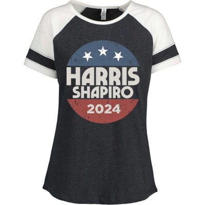 Harris Shapiro 2024 For President Kamala Harris Josh Shapiro Enza Ladies Jersey Colorblock Tee