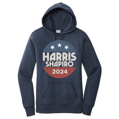 Harris Shapiro 2024 For President Kamala Harris Josh Shapiro Women's Pullover Hoodie