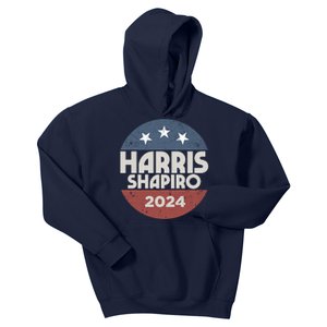 Harris Shapiro 2024 For President Kamala Harris Josh Shapiro Kids Hoodie