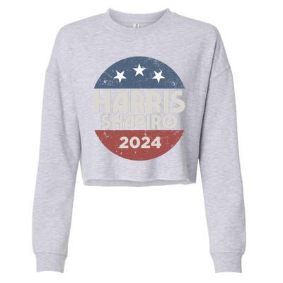 Harris Shapiro 2024 For President Kamala Harris Josh Shapiro Cropped Pullover Crew