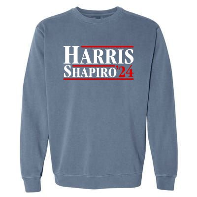 Harris Shapiro 2024 For President Kamala Harris Josh Shapiro Garment-Dyed Sweatshirt