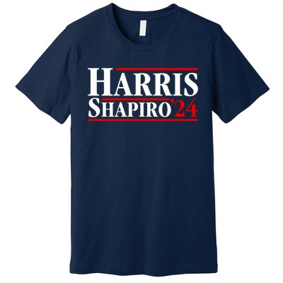 Harris Shapiro 2024 For President Kamala Harris Josh Shapiro Premium T-Shirt