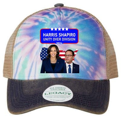 Harris Shapiro 2024! Unity Over Division! Kamala Harris 2024 Legacy Tie Dye Trucker Hat