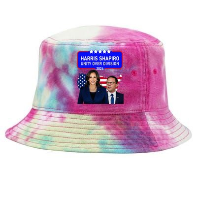 Harris Shapiro 2024! Unity Over Division! Kamala Harris 2024 Tie-Dyed Bucket Hat