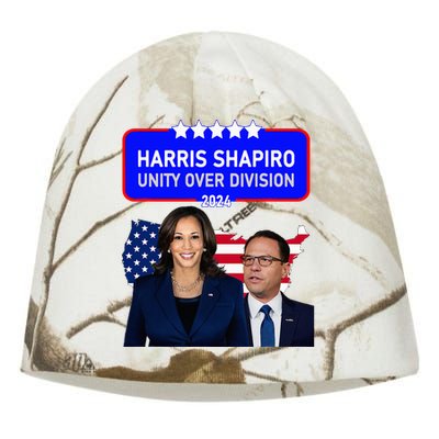 Harris Shapiro 2024! Unity Over Division! Kamala Harris 2024 Kati - Camo Knit Beanie