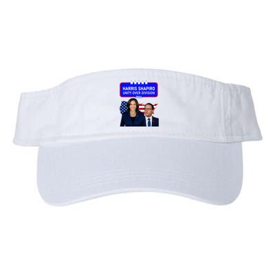 Harris Shapiro 2024! Unity Over Division! Kamala Harris 2024 Valucap Bio-Washed Visor