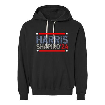 Harris Shapiro 2024 President Election Garment-Dyed Fleece Hoodie