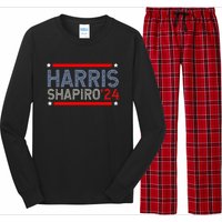 Harris Shapiro 2024 President Election Long Sleeve Pajama Set